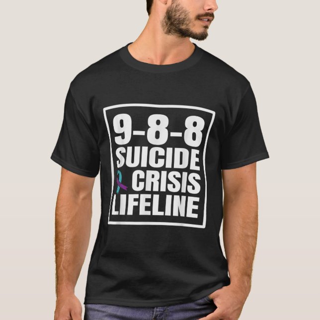 Camiseta 988 Suicídio E Prevenção De Crises (Frente)