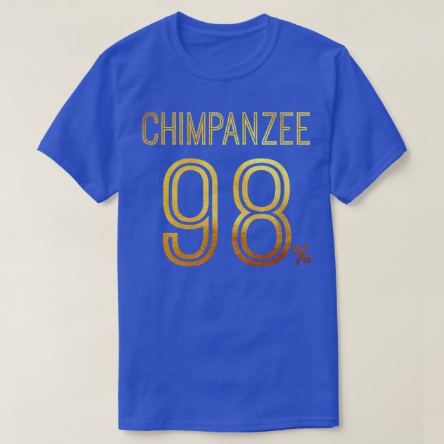 Camiseta 98 Chimpanzé Grande Macaco Evolution Science Bobo  (Frente do Design)