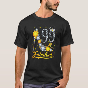 Camiseta 99 E Fabuloso 1923 99º Aniversário Tee Para Lady