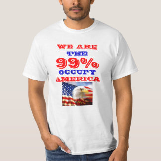 CAMISETA 99 POR CENTO OCUPAM O T-SHIRT DE AMÉRICA