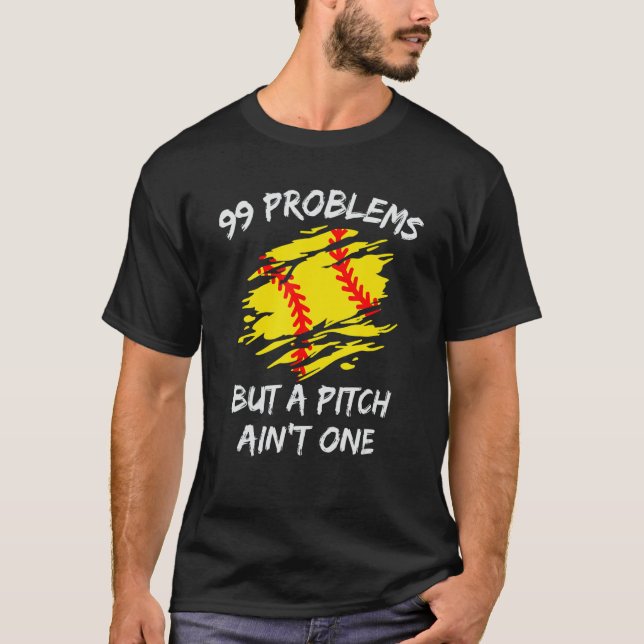 Camiseta 99 problemas engraçados, mas um breu não é um soft (Frente)