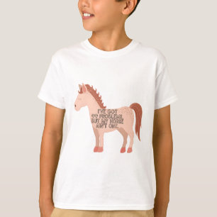 Camiseta 99 problemas, mas meu cavalo não é um
