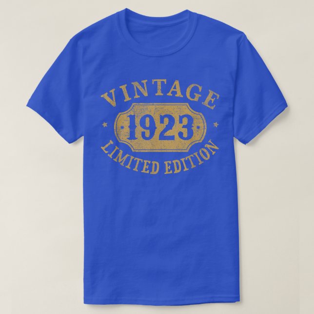 Camiseta 99 years old 99th Birthday Anniversary Best Limite (Frente do Design)