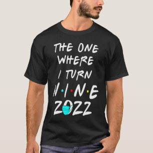 Camiseta 9.º aniversário, aquele onde eu viro 9.º ano 2022