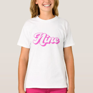 Camiseta 9.º aniversário da Retro Girl