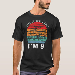 Camiseta 9.º Aniversário do Caminhão Monstro com 9 Anos de 