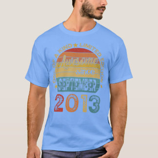 Camiseta 9.º aniversário é fantástico desde setembro de 201