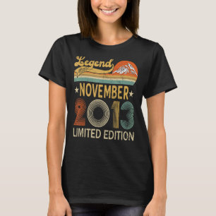 Camiseta 9.º Aniversário Impressionante Desde novembro de 2