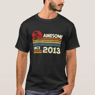 Camiseta 9.º aniversário incrível desde 2013 Vintage 9 anos