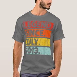 Camiseta 9.º aniversário Oferece lenda desde julho de 2013