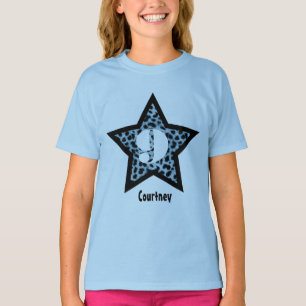 Camiseta 9.º Aniversário, Presente Leopard Star Nome Person