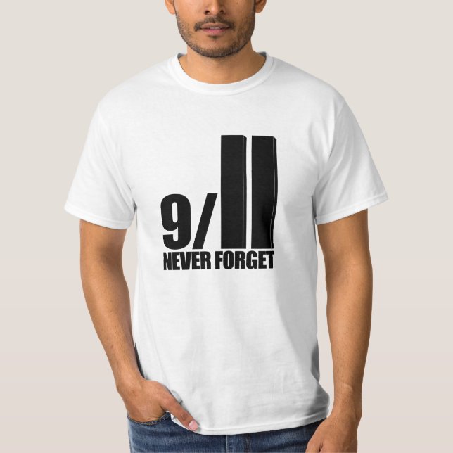 Camiseta 9-11 nunca esqueça o t-shirt (Frente)