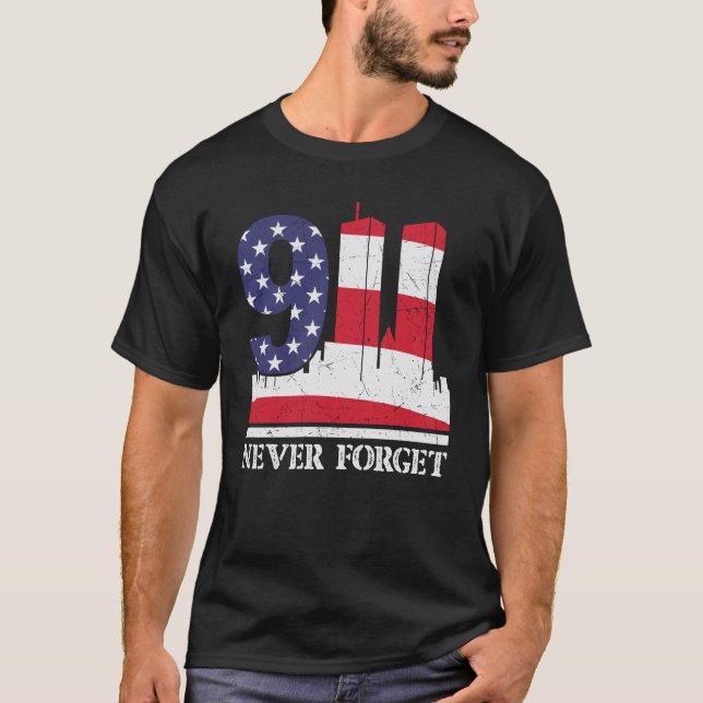 Camiseta 9.11 Nunca Esquecer (Frente)