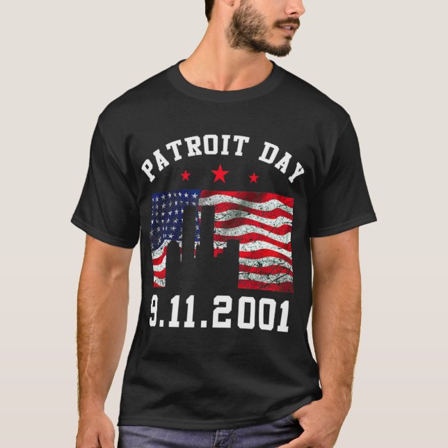 Camiseta 9-11 T-Shirt Patriot Day (Frente)