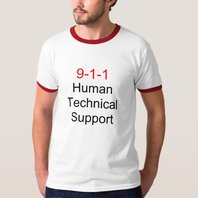 Camiseta 9-1-1 suporte laboral humano (Frente)