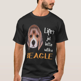 Camiseta 9 A Vida É Melhor Com Um Beagle