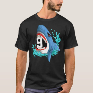 Camiseta 9 Animais de Aniversário de Tubarão e Presos Celeb