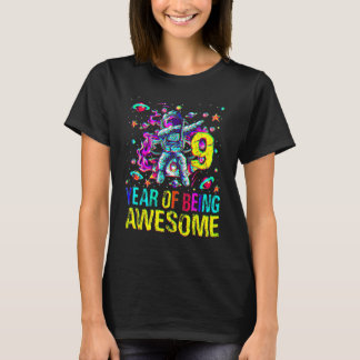 Camiseta 9 Aniversário De Ser Astronauta Espetacular
