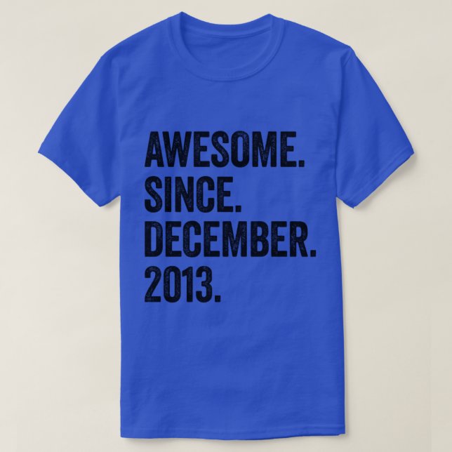 Camiseta 9 anos de idade dezembro de 2013 9.o aniversário2 (Frente do Design)
