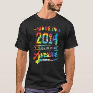 Camiseta 9 Anos De Idade Para A 9ª Menina De Aniversário Fe