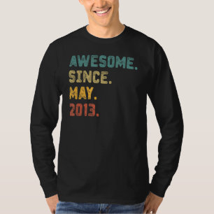 Camiseta 9 anos é incrível desde maio de 2013 9º aniversári