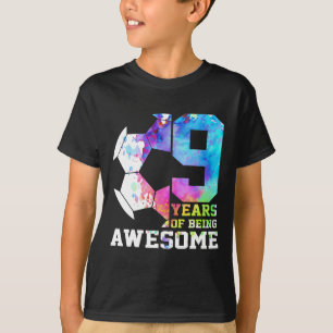 Camiseta 9 Anos Sendo Incrível Futebol Nono Aniversário
