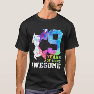 Camiseta 9 Anos Sendo Incrível Futebol Nono Aniversário