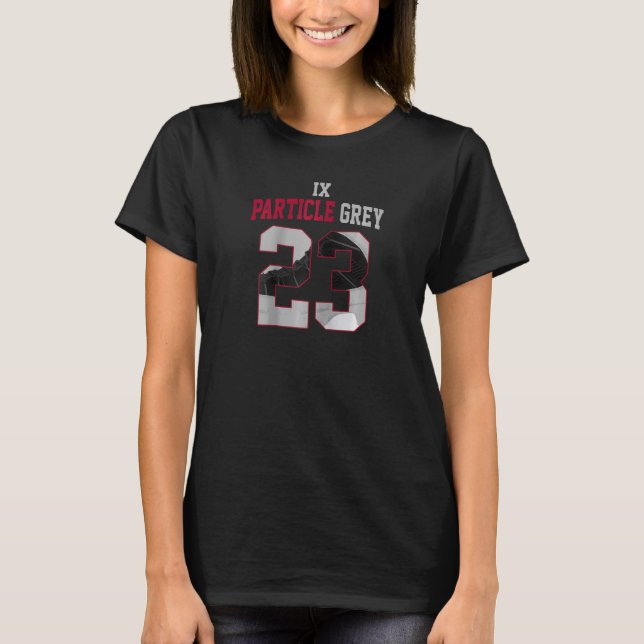 Camiseta 9 Cinza De Partículas Para Corresponder Ao Número  (Frente)