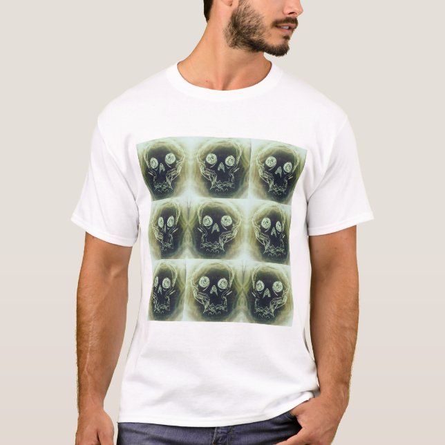 Camiseta 9 crânios (Frente)
