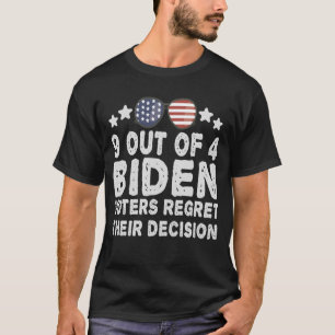 Camiseta 9 dos 4 Eleitores de Biden lamentam o seu presente