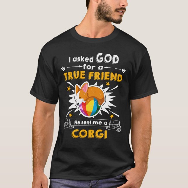 Camiseta 9 Ele Me Enviou Um Corgi 142 (Frente)