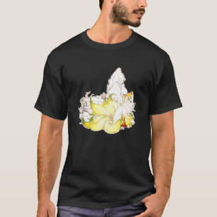 Camiseta 9 Fox Forradas Tradicionais De Pintura Japonesa