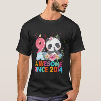 Camiseta 9 Incrível Desde 2014 Panda 9Th