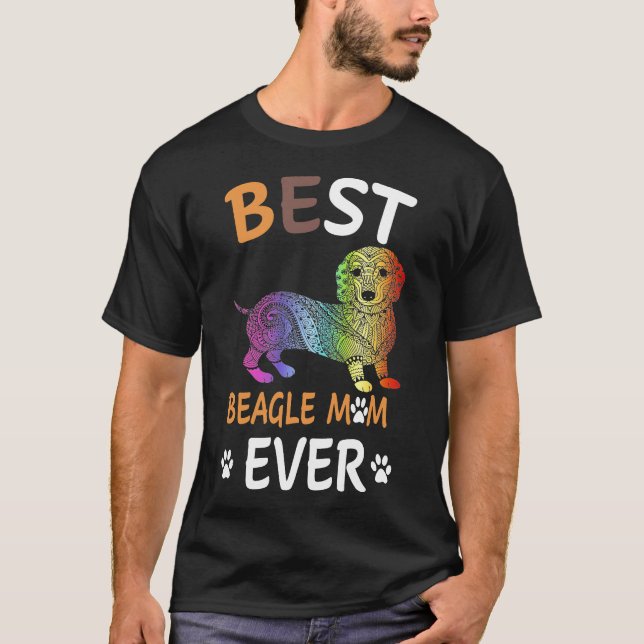 Camiseta 9 Melhor Mãe Beagle de Todos os Tempos 7 (Frente)
