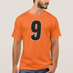 Camiseta 9 Preto e Branco