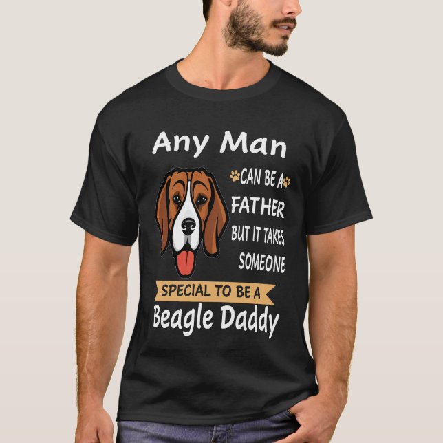 Camiseta 9 Qualquer Homem - Beagle Daddy 43 (Frente)