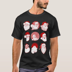 Camiseta 9 Santa - t-shirt curto preto da Capa dos homens