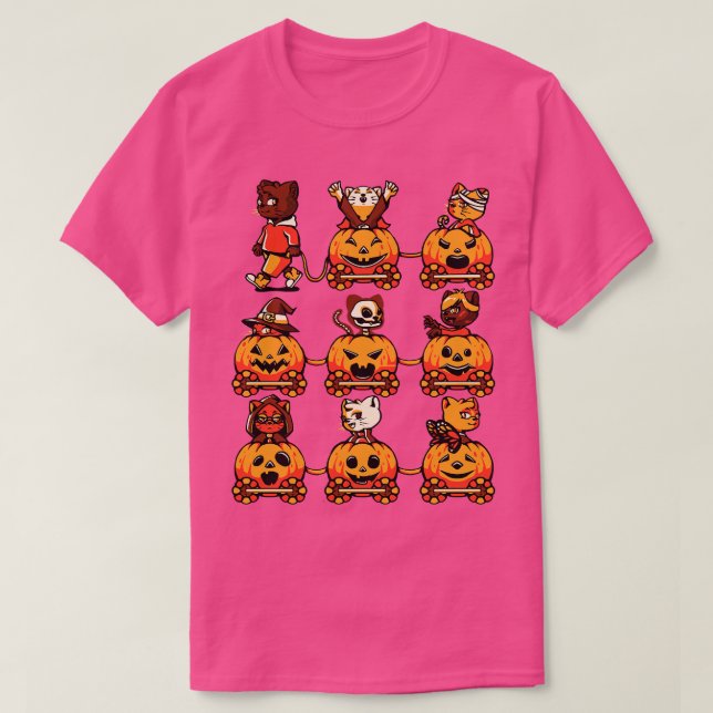 Camiseta 9 Vidas Cat Halloween por Tobe Fonseca (Frente do Design)
