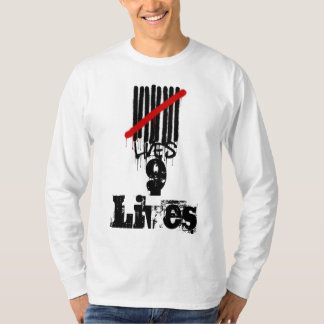Camiseta 9 vidas Sleev longo