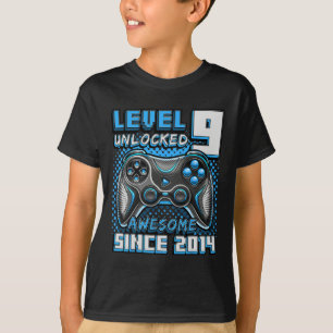 Camiseta 9 Vídeo Jogo 2014 Desbloqueado - 9.º Aniversário B