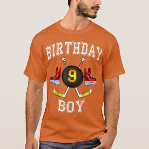 Camiseta 9th Birthday BoyIce Hockey 9 years old kid