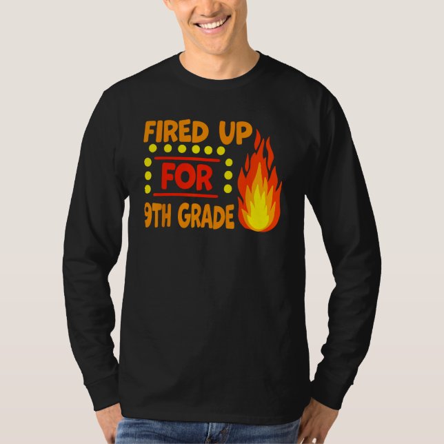 Camiseta 9th Grade First Day of School Back to School Teach (Frente)