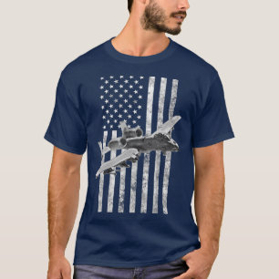 Camiseta A10 Thunderbolt II Bandeira Americana A10 Warthog