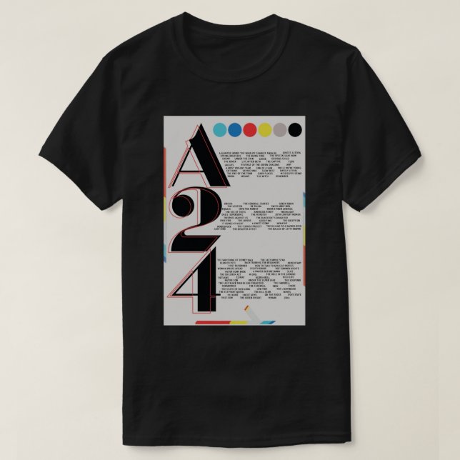 Camiseta A24 Film Poster Poster (Frente do Design)