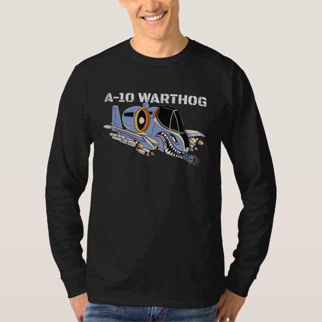 Camiseta A-10 Warthog Military Airplane A10 Thunderbird A10 (Frente)