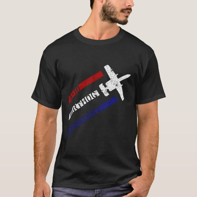 Camiseta A-10 Warthog Patriótico 4 De Julho Que Parecia Sof (Frente)