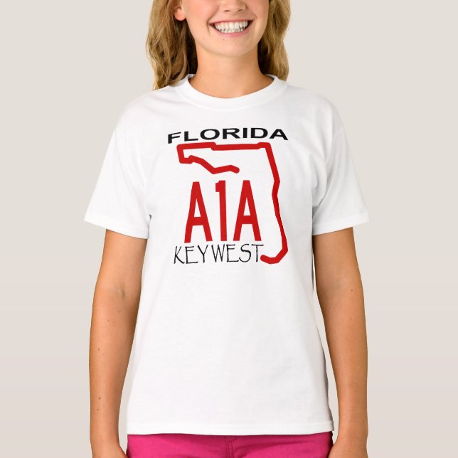 Camiseta A-1-A Key West iluminam-se (Frente)