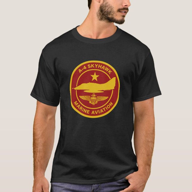 Camiseta A-4 Skyhawk Marine Aviation (Frente)