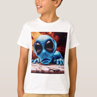 Camiseta a-57 Equipe, Curioso Alien Azul