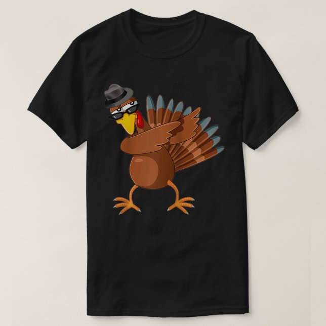 Camiseta A Abater Os Homens De Ação De Graças Na Turquia (Frente do Design)